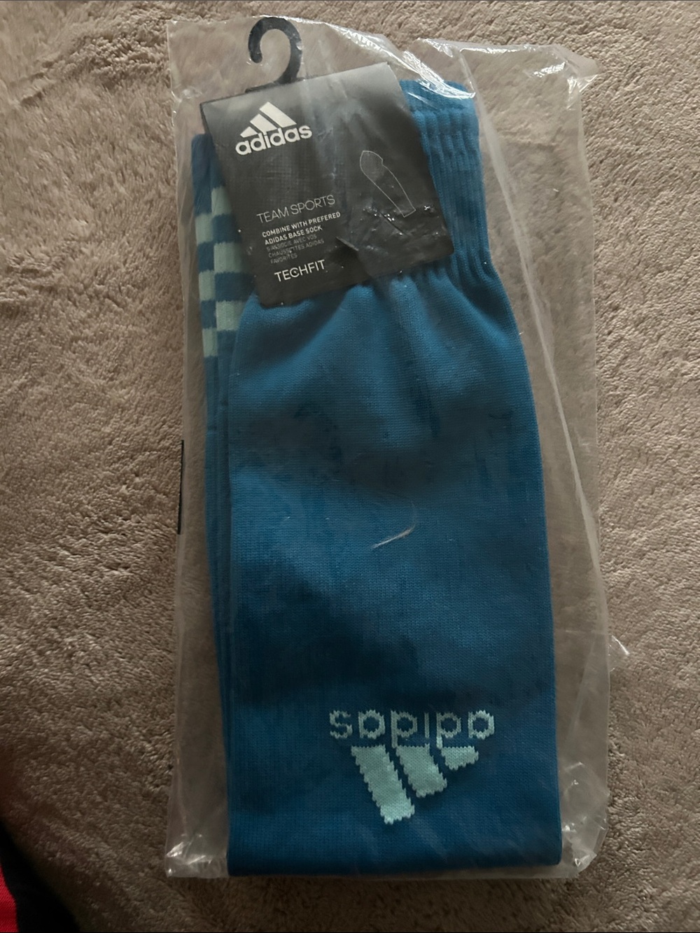 OVERSOCK adidas Men's Athletic Crew Socks in Teal